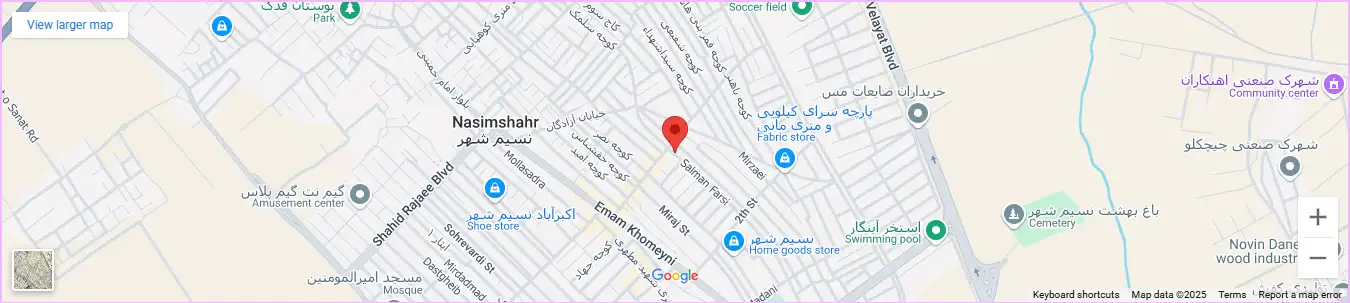 نقشه آدرس فروشگاه